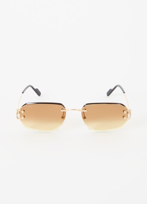Cartier Retro zonnebril CT0468S - detail goud