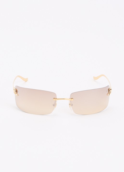 Cartier Retro zonnebril CT0503S - detail goud
