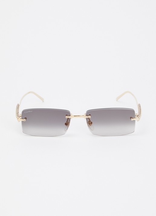 Cartier Retro zonnebril CT0604S - detail 2 goud