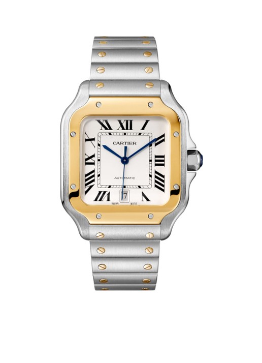 Cartier Santos de Cartier horloge CRW2SA0009 - detail 3 zilver