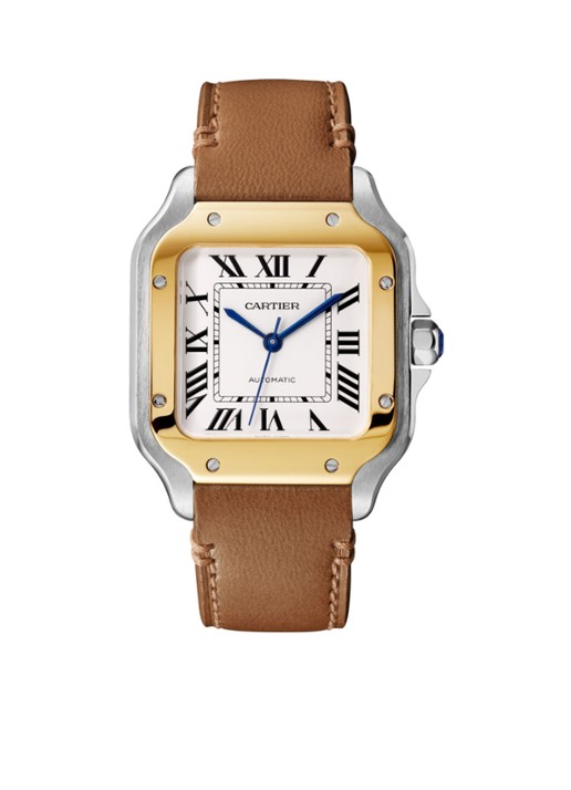 Cartier Santos de Cartier horloge CRW2SA0016 - voorkant 5 zilver