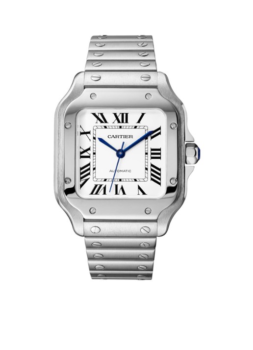 Cartier Santos de Cartier horloge CRWSSA0029 - detail 3 zilver