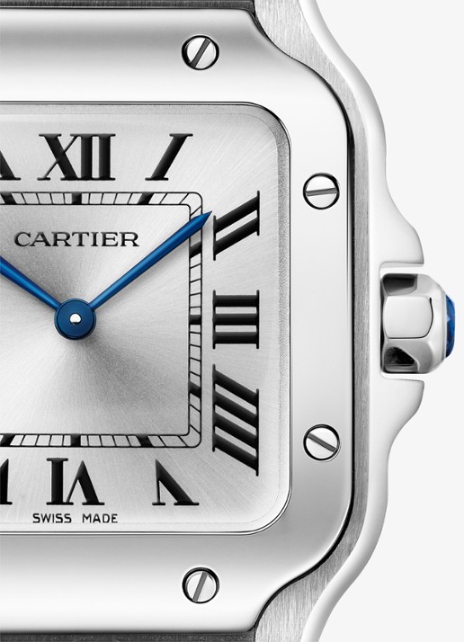 Cartier Santos de Cartier horloge CRWSSA0082 - detail 4 zilver