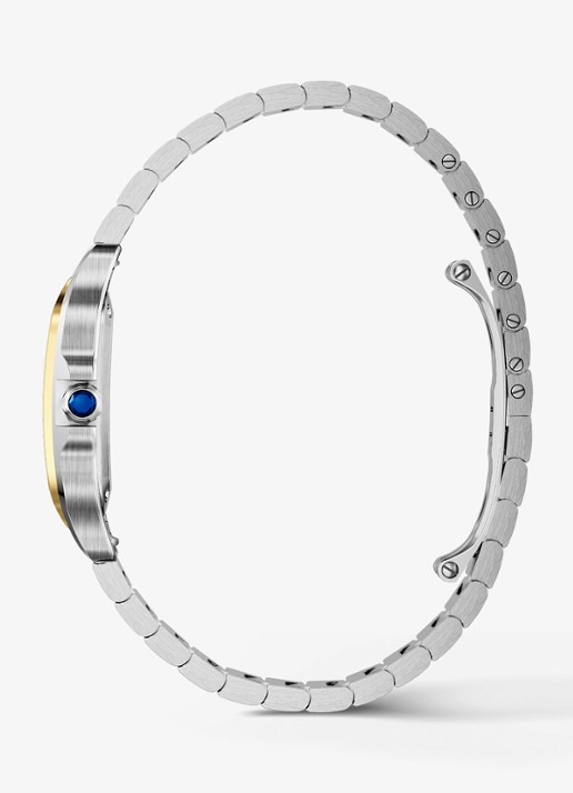 Cartier Santos de Cartier horloge, small model van 18 karaat geelgoud en staal CRW2SA0033 - detail 2 geelgoud