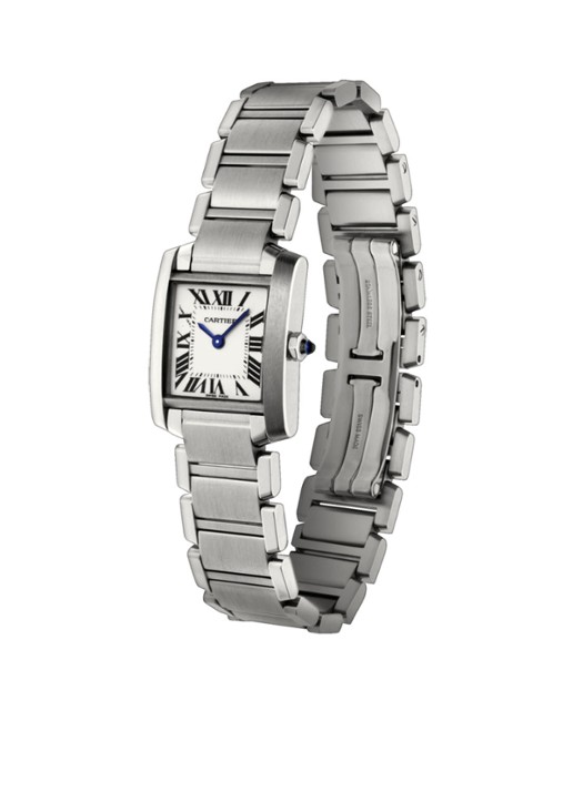 Cartier Tank Française small horloge van staal W51008Q3 - detail 3 zilver