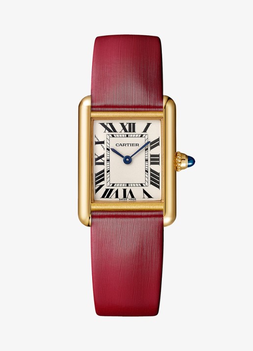 Cartier Tank Louis Cartier horloge, small model van 18 karaat geelgoud CRWGTA0358