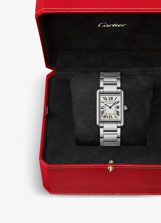 Cartier Tank Must de Cartier horloge, large model CRWSTA0106 - detail 8 zilver