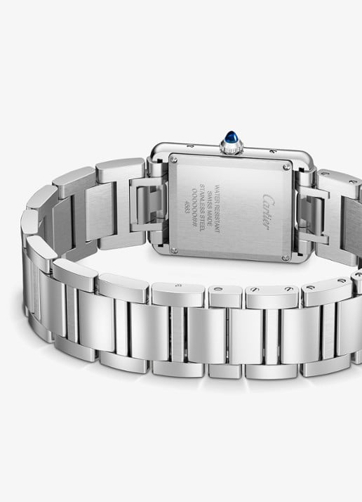 Cartier Tank must SolarBeat™ horloge CRWSTA0122 - detail 5 zilver