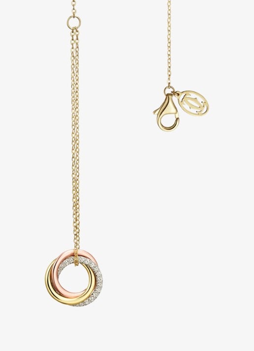 Cartier Trinity armband van 18 karaat rosé-, geel-, en witgoud met 25 diamanten CRB6069815 - detail 3 multicolor