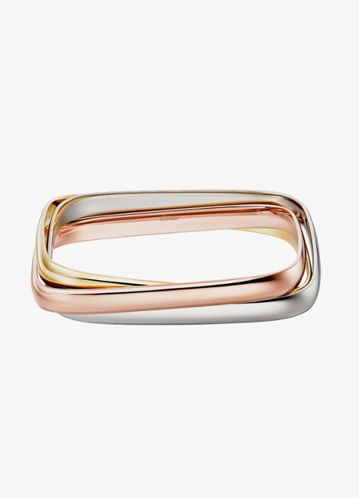 Cartier Trinity armband van 18 karaat rosé-, wit-, en geelgoud CRB6078017 - voorkant 7 multicolor