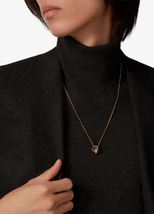 Cartier Trinity de Cartier ketting van 18 karaat rosé-, geel-, en witgoud CRB7224956 - achterkant 6 goud