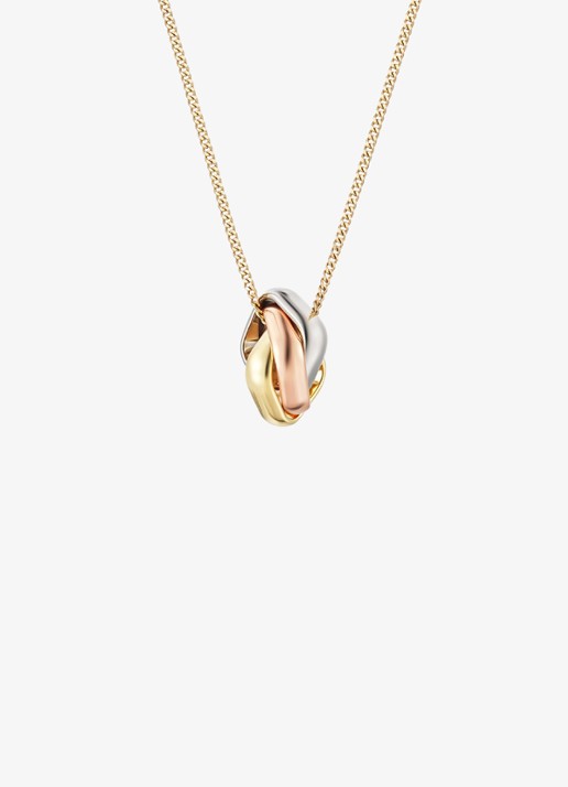 Cartier Trinity de Cartier ketting van 18 karaat rosé-, geel-, en witgoud CRB7224956 - detail 2 goud