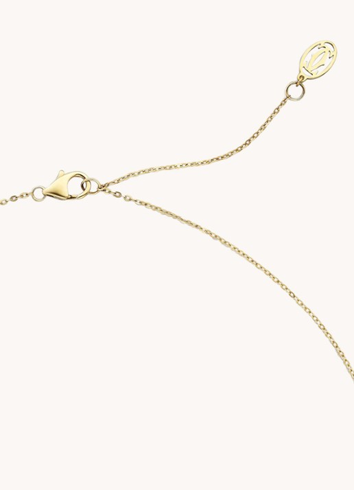 Cartier Trinity de Cartier ketting van 18 karaat rosé-, geel-, en witgoud met diamanten CRB7224844 - detail 6 goud