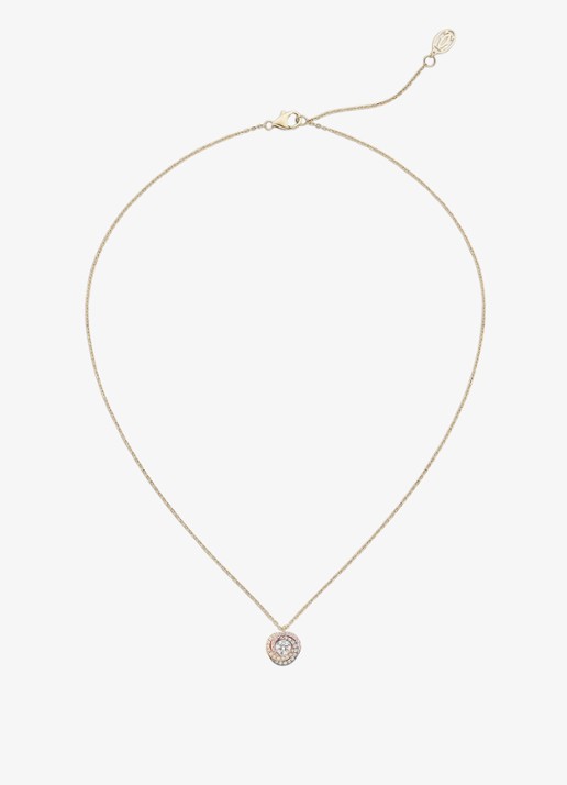 Cartier Trinity de Cartier ketting van 18 karaat rosé-, wit,- en geelgoud met 0.29 ct diamant CRB7224807