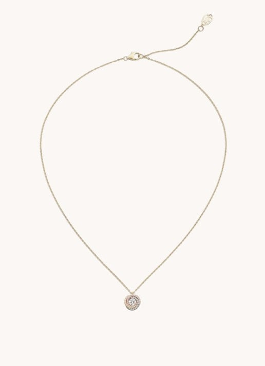 Cartier Trinity de Cartier ketting van 18 karaat rosé-, wit,- en geelgoud met diamanten CRB7224807