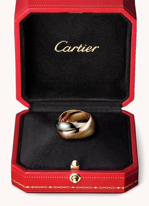 Cartier Trinity de Cartier large ring van 18 karaat rosé-, wit- en geelgoud CRB4052800 - detail 5 aluminium