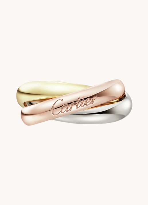Cartier Trinity ring large van 18 karaat wit-, geel- en roségoud CRB4236100  - detail 3 multicolor