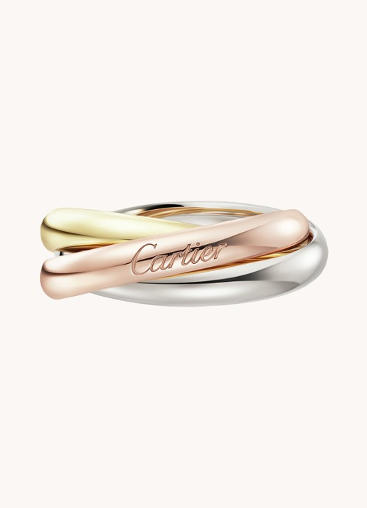 Cartier Trinity ring medium van 18 karaat rosé-, wit-, en geelgoud CRB4234200  - detail 3 multicolor