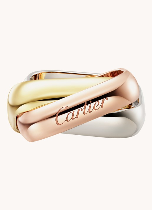 Cartier Trinity ring van 18 karaat rosé-, geel-, en witgoud CRB42399 - detail 3 goud