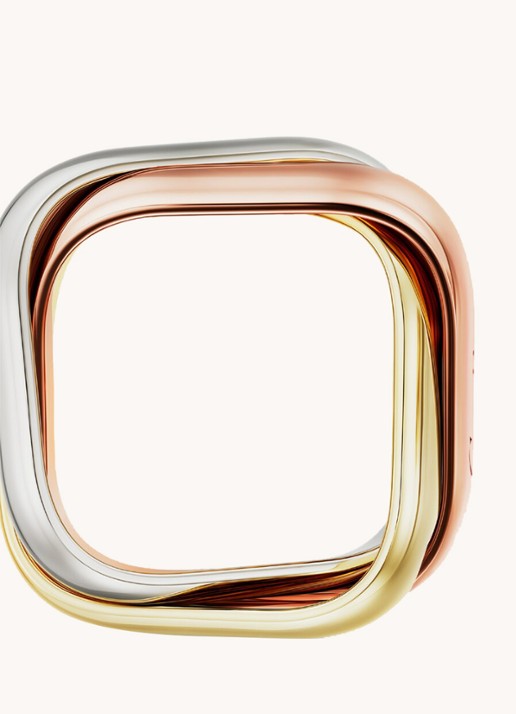 Cartier Trinity ring van 18 karaat rosé-, geel-, en witgoud CRB42399 - detail 5 goud