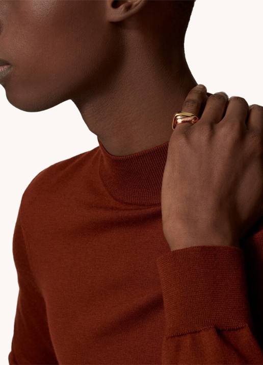 Cartier Trinity ring van 18 karaat rosé-, geel-, en witgoud CRB42399 - voorkant 7 goud
