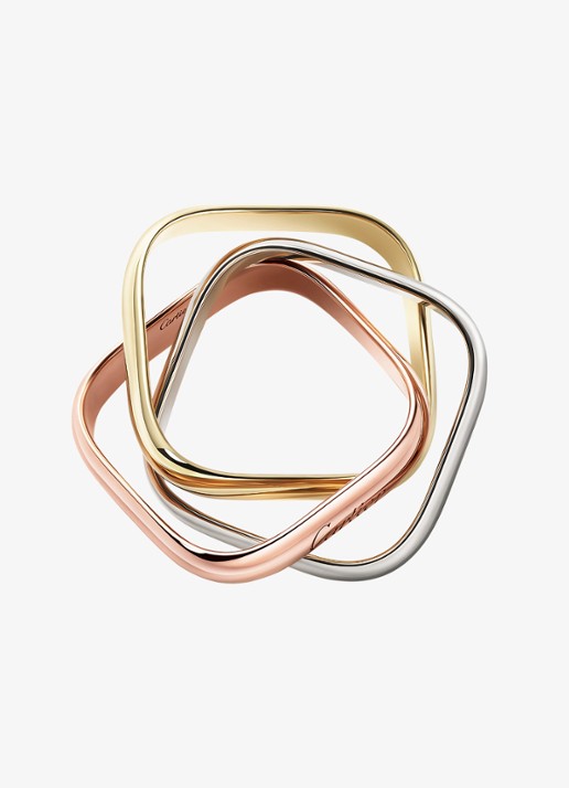 Cartier Trinity ring van 18 karaat rosé-, wit-, en geelgoud CRB42406 - detail 3 multicolor