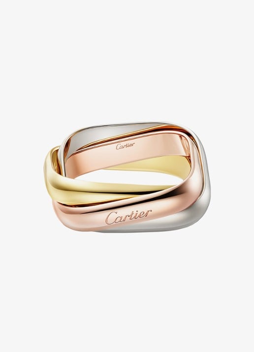 Cartier Trinity ring van 18 karaat rosé-, wit-, en geelgoud CRB42406