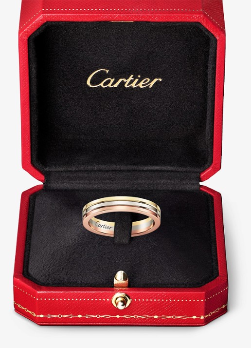 Cartier Vendome Louis Cartier trouwring van 18 karaat rosé-, wit-, en geelgoud CRB4052200 - detail 7 goud