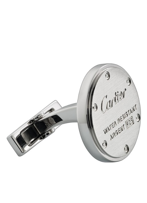Cartier Water Resistant manchetknopen van zilver CRT1220334 - detail 2 zilver