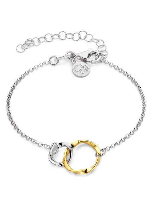 Casa Jewelry Arezzo Bicolor armband van zilver