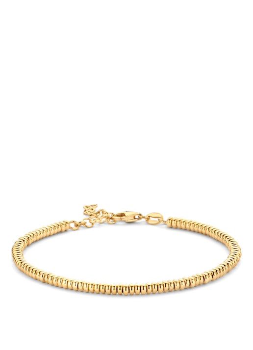 Casa Jewelry Armband Slices S van zilver met 14 karaat goud verguld - voorkant goud