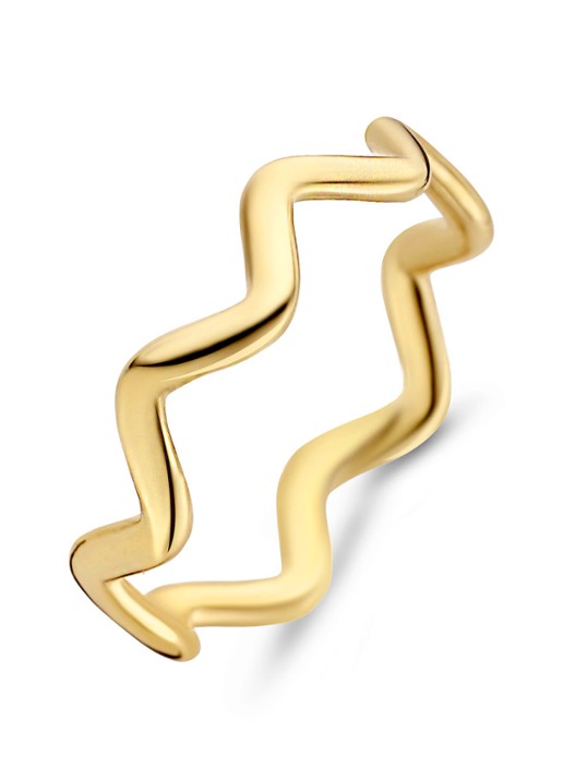Casa Jewelry Bondi ring verguld - voorkant 2 goud