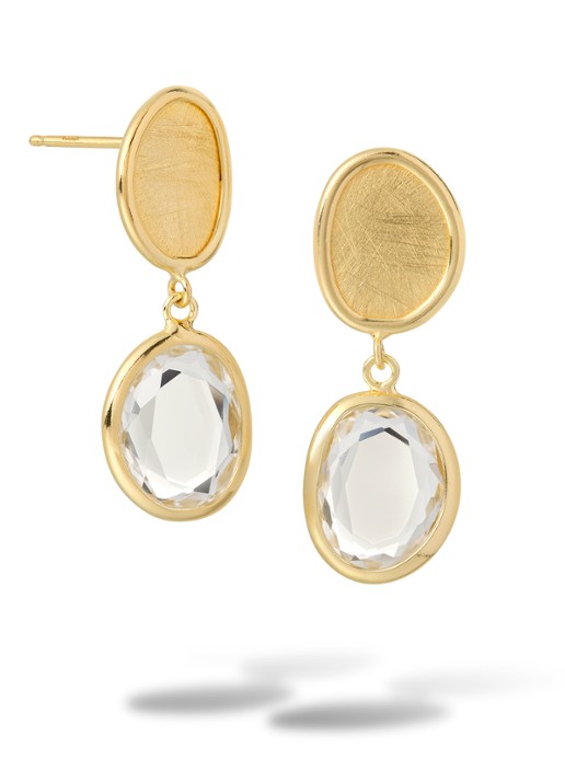 Casa Jewelry Colette oorstekers verguld