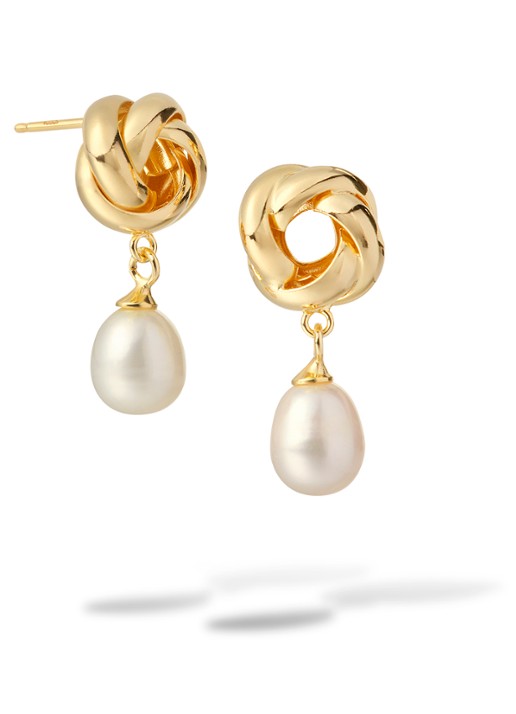Casa Jewelry Elly oorstekers met parel