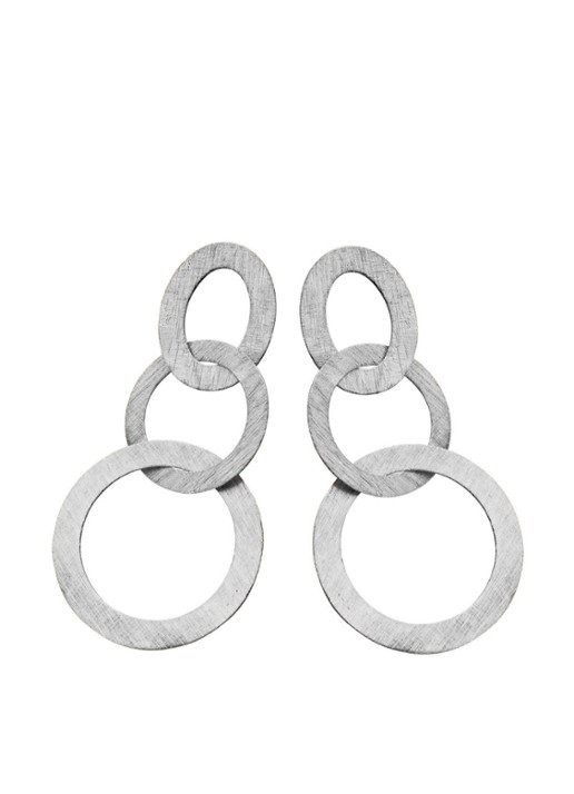 Casa Jewelry Lola oorstekers met zilver