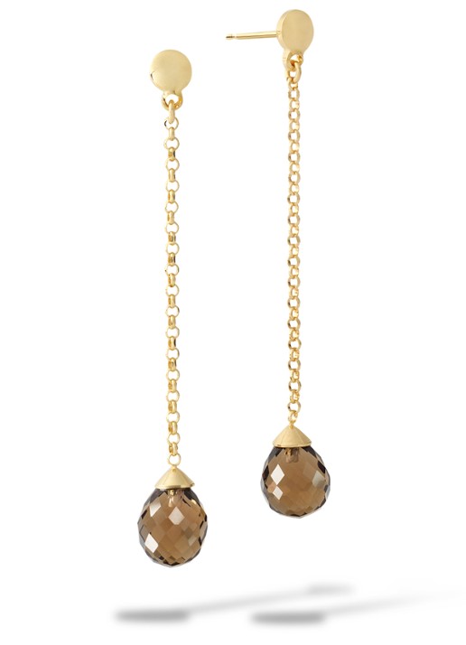 Casa Jewelry Max oorstekers verguld