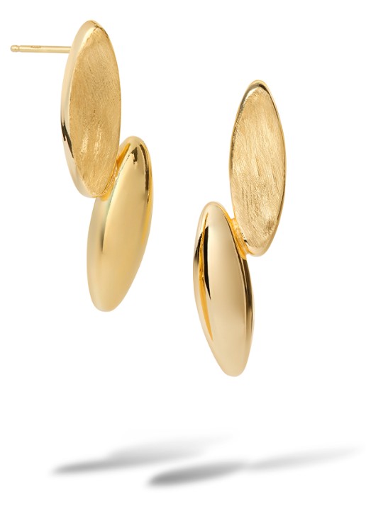 Casa Jewelry Odil oorstekers verguld