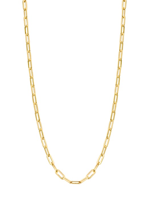 Casa Jewelry Paperclip schakelketting verguld