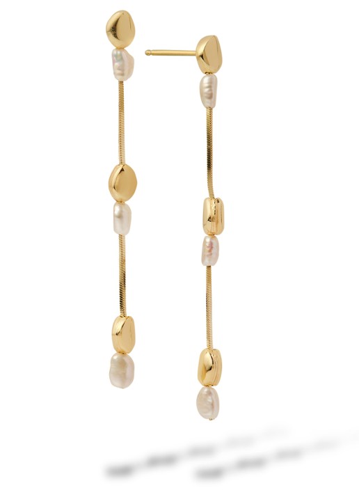 Casa Jewelry Pearly Bebbles oorstekers verguld