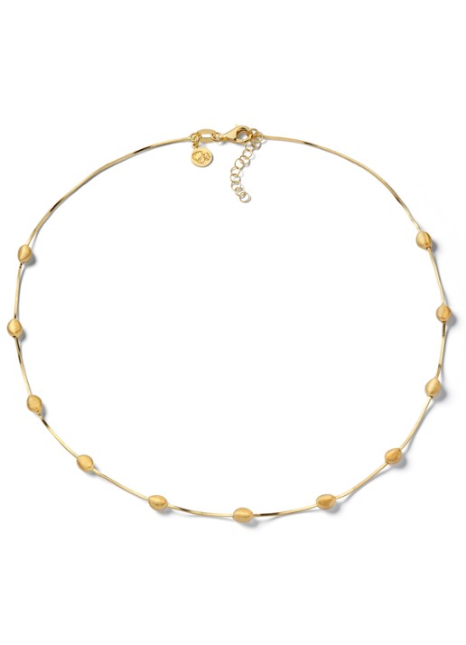 Casa Jewelry Pebbles Satin ketting verguld