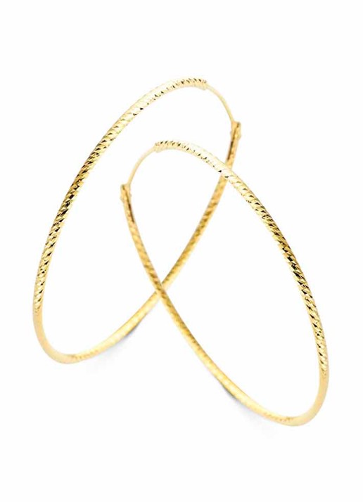 Casa Jewelry Tuscana 30 oorringen verguld - voorkant goud