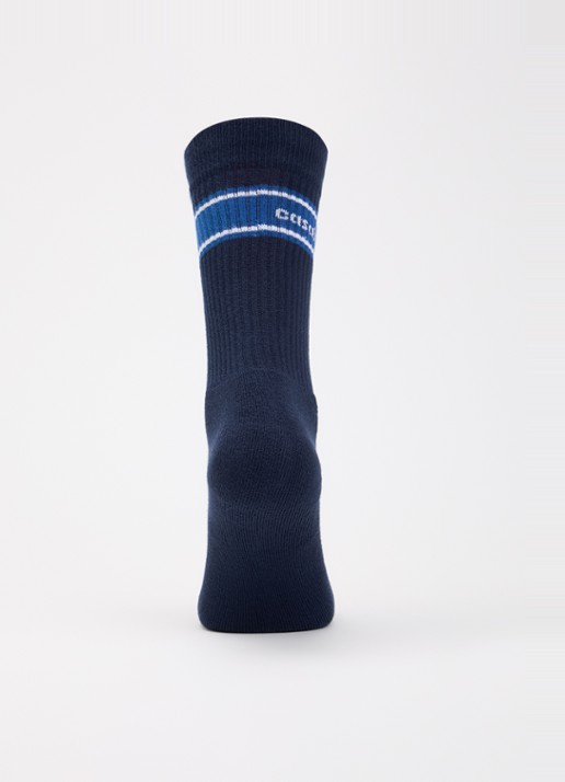 Casablanca Apres Sporty sokken in katoenblend - voorkant 2 donkerblauw
