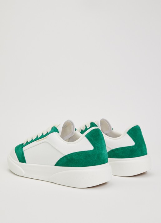 Casablanca Del Mar sneaker met details van suède - achterkant 6 wit