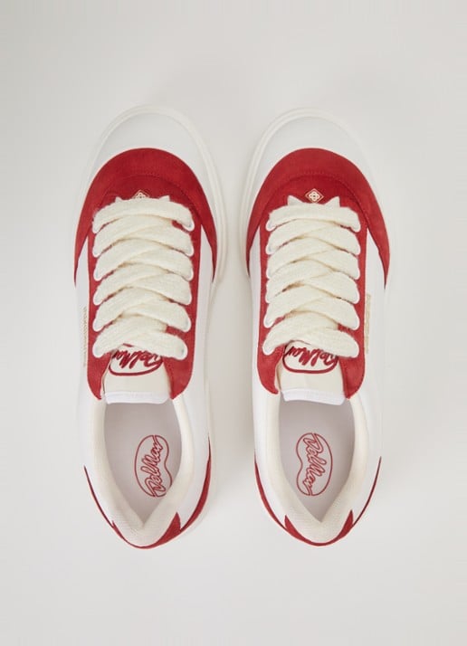 Casablanca Del Mar sneaker met details van suède - detail 4 wit