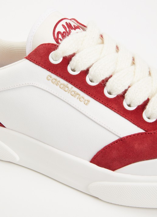 Casablanca Del Mar sneaker met details van suède - detail 6 wit