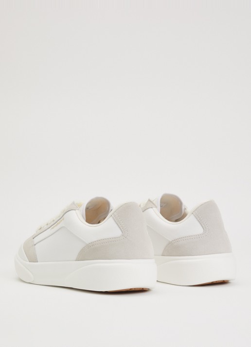 Casablanca Del Mar sneaker van canvas met suède details - achterkant wit
