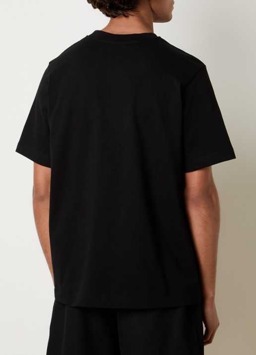 Casablanca Gradient T-shirt met logo- en backprint - achterkant 3 zwart