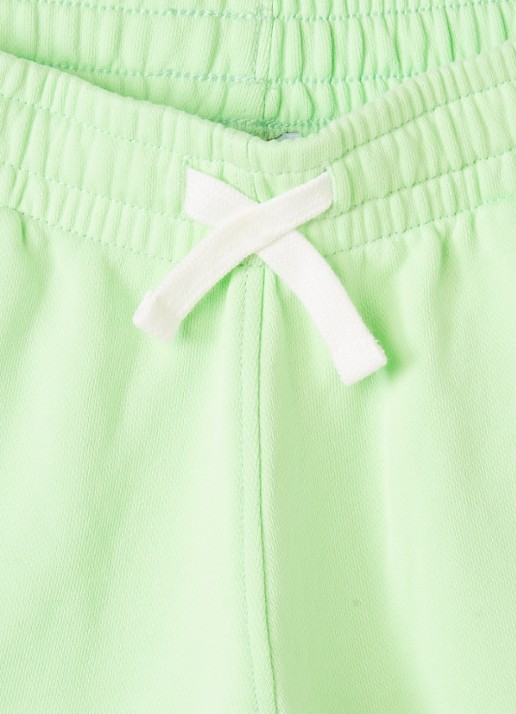 Casablanca Innocence straight fit korte joggingbroek met logo - detail 3 lime