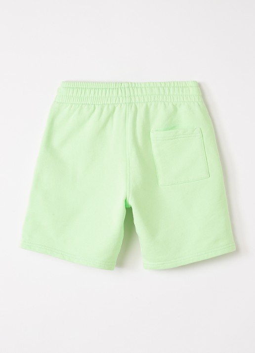 Casablanca Innocence straight fit korte joggingbroek met logo - voorkant 2 lime