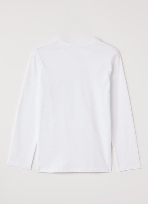 Casablanca Longsleeve met logoprint - voorkant 3 wit